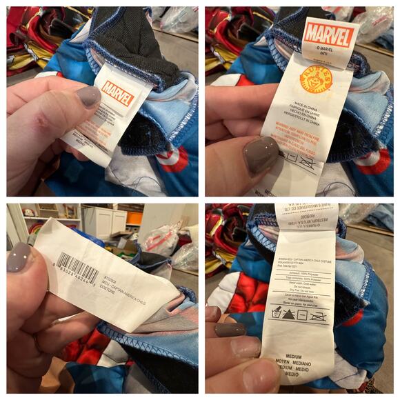 Superhero Costume Lot Captain America Iron Man M Medium Boys 8 10 Rubies - Picture 14 of 16